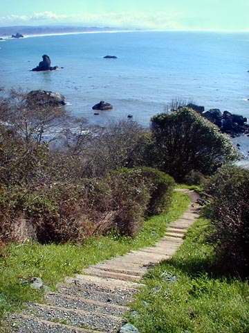 [Photo of steps to beach]